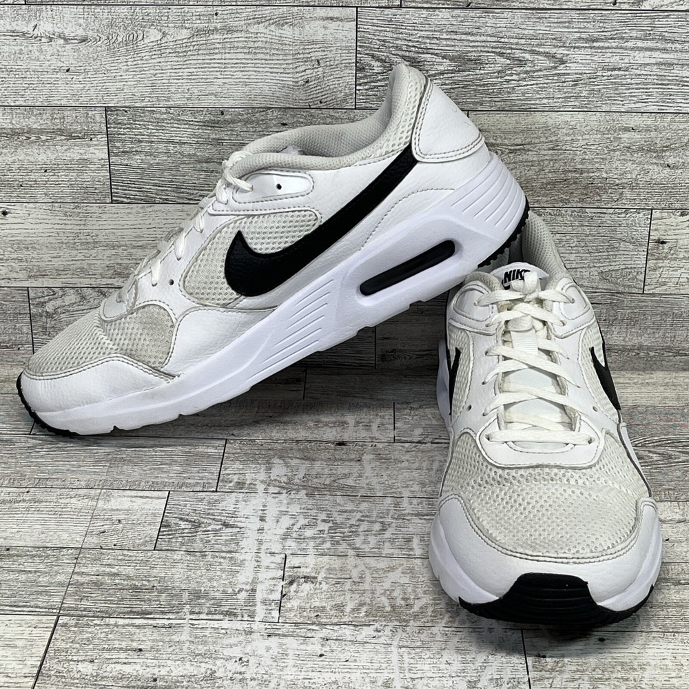 Nike Air Max SC CW4555-102 White Black Running Shoes Men Size 9
